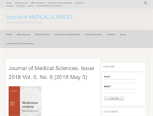 Tablet Screenshot of medicsciences.com